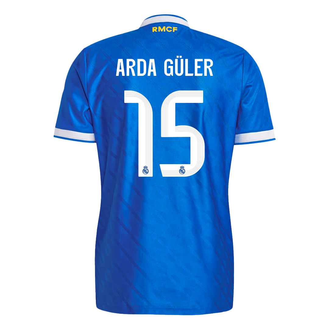 Real Madrid 2025/26 Üçüncü Forması ARDA GÜLER #15 - Oyuncu Versiyonu