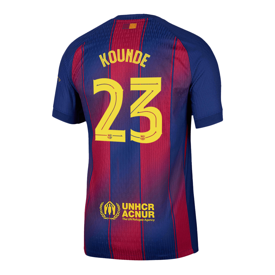 Barcelona 2025/26 İç Saha Forması KOUNDE #23 - UCL - Oyuncu Versiyonu