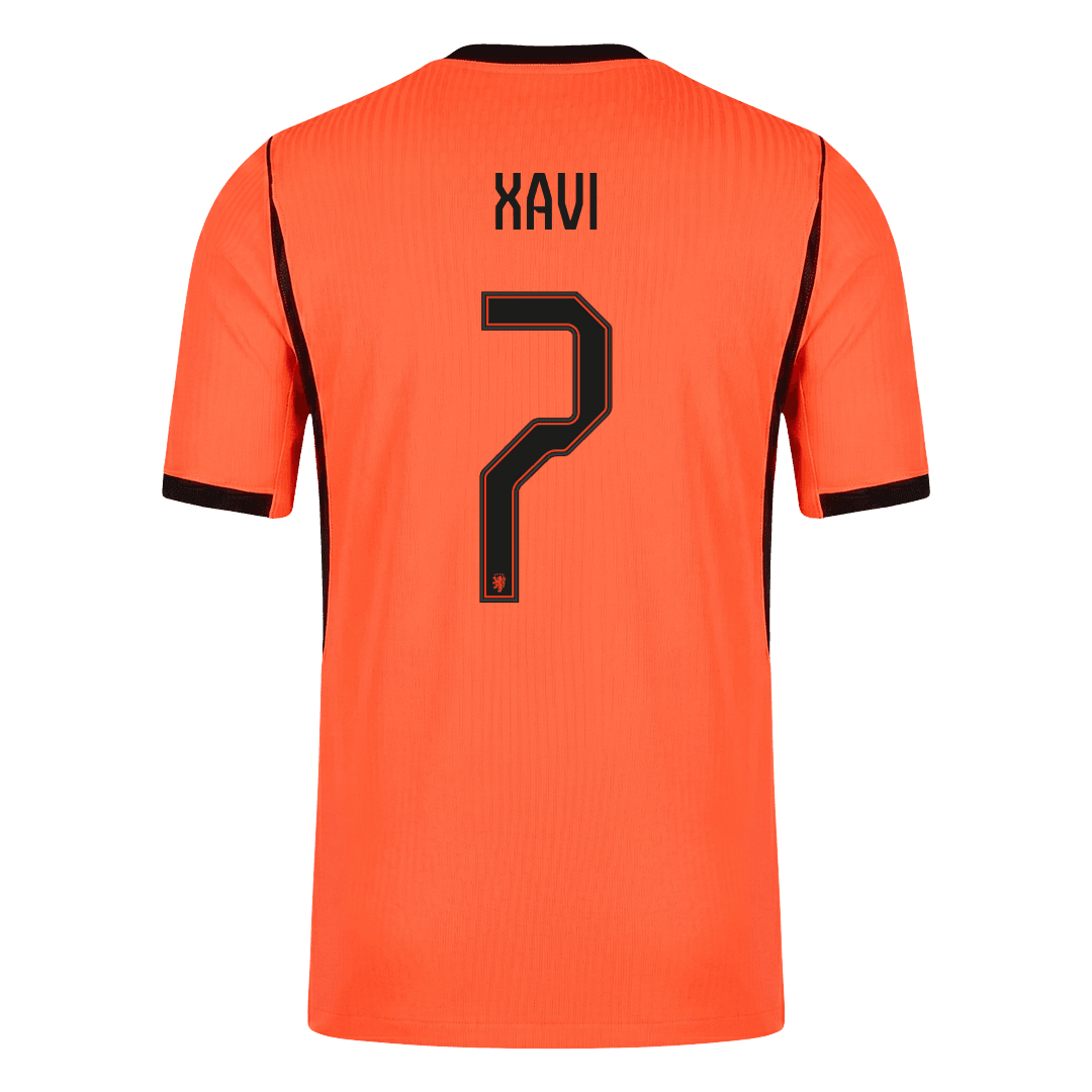 Hollanda 2026 Dünya Kupası İç Saha Forması XAVI #7 - Oyuncu Versiyonu
