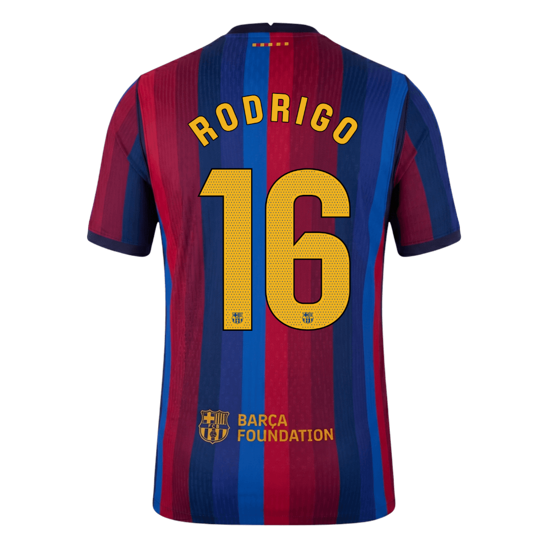 Barcelona 2026/27 İç Saha Forması RODRIGO #16 - Oyuncu Versiyonu