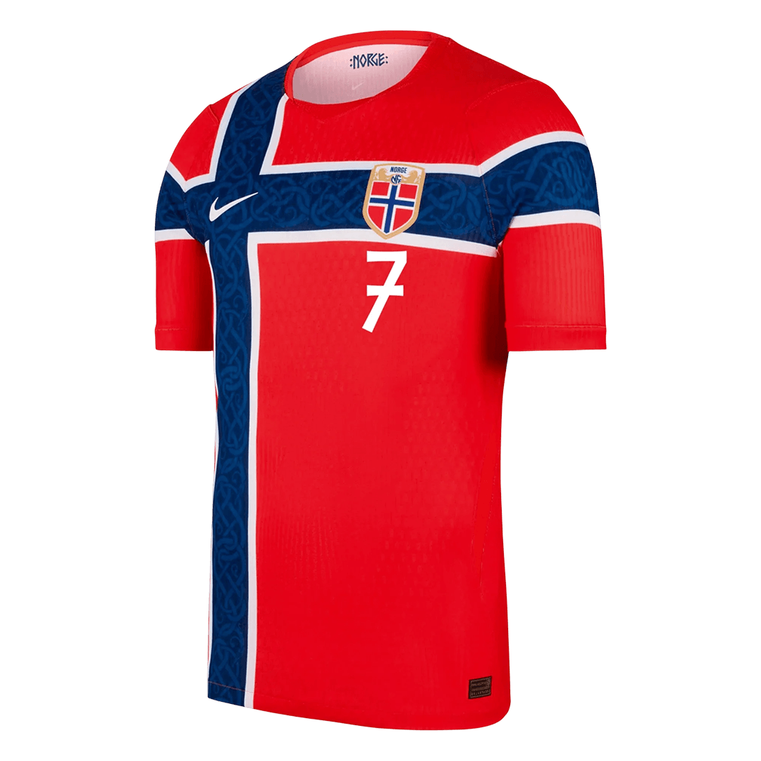 Norway 2026 Dünya Kupası İç Saha Forması SØRLOTH #7 - Oyuncu Versiyonu