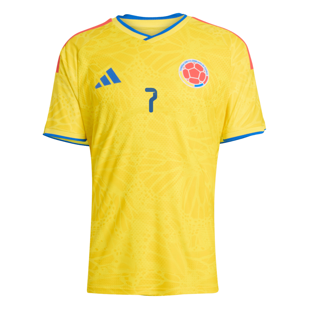 Colombia 2026 Dünya Kupası İç Saha Forması LUIS DíAZ #7 - Oyuncu Versiyonu