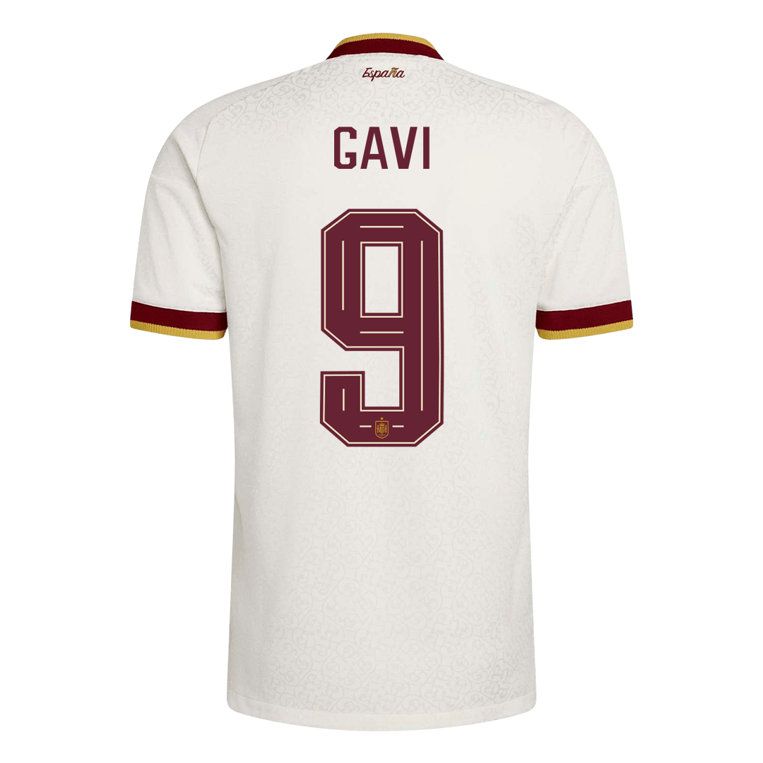 İspanya 2026 Dünya Kupası Deplasman Forması GAVI #9 - Oyuncu Versiyonu