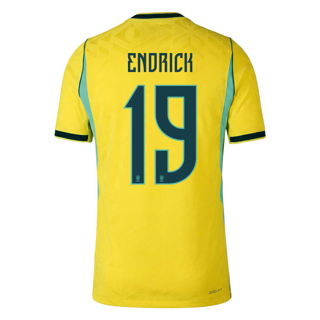 Brazil 2026 Dünya Kupası İç Saha Forması ENDRICK #19 - Oyuncu Versiyonu