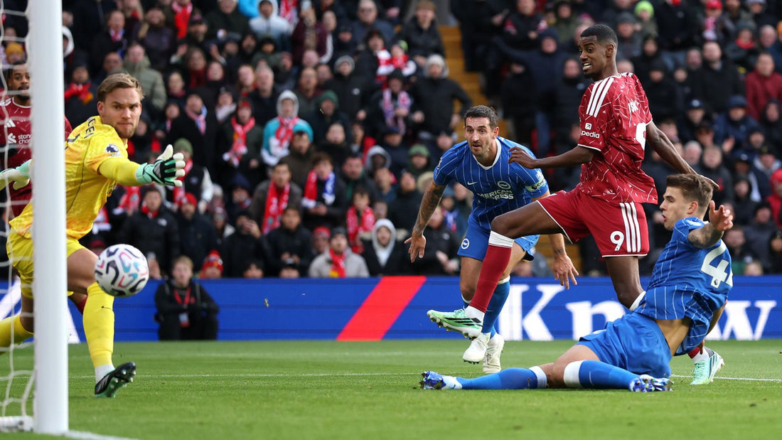 Alexander Isak Brighton karşısında Liverpool formasıyla