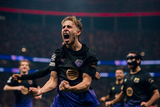 Fermín López, Barcelona’nın 13 Ekim 2026 Galatasaray karşılaşmasında gol sevincini yaşıyor