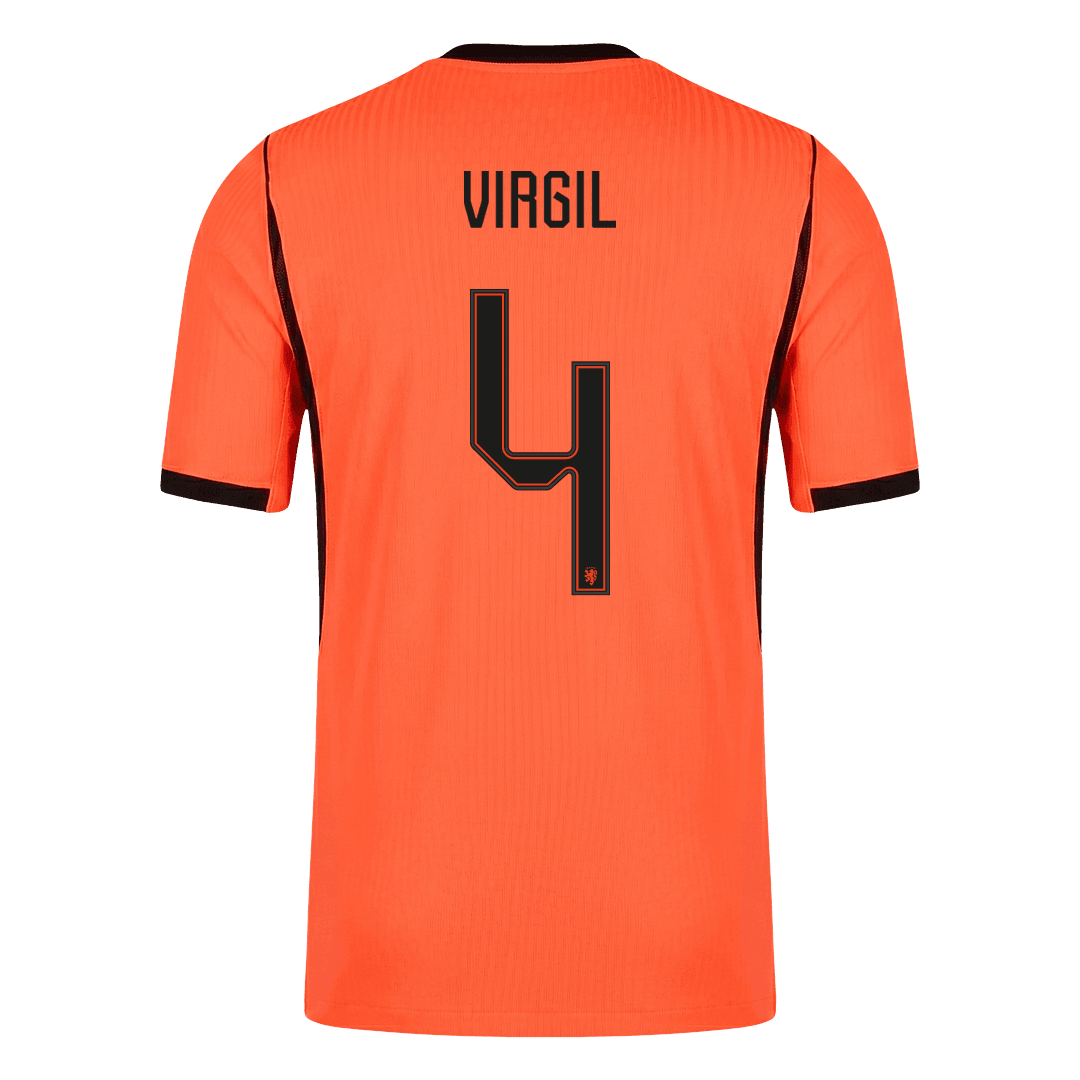 Hollanda 2026 Dünya Kupası İç Saha Forması VIRGIL #4 - Oyuncu Versiyonu
