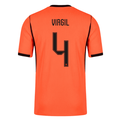 Hollanda 2026 Dünya Kupası İç Saha Forması VIRGIL #4 - Oyuncu Versiyonu