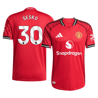 Manchester United 2025/26 İç Saha Forması ŠEŠKO #30 - Oyuncu Versiyonu