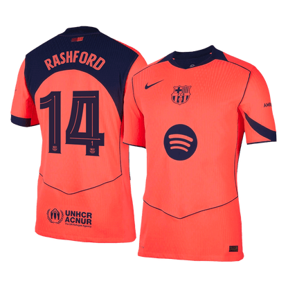 Barcelona 2025/26 Üçüncü Forması RASHFORD #14 - UCL - Oyuncu Versiyonu