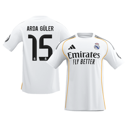 Real Madrid 2025/26 İç Saha Forması ARDA GÜLER #15 [PREMIUM]
