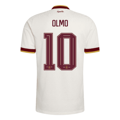 İspanya 2026 Dünya Kupası Deplasman Forması OLMO #10 - Oyuncu Versiyonu