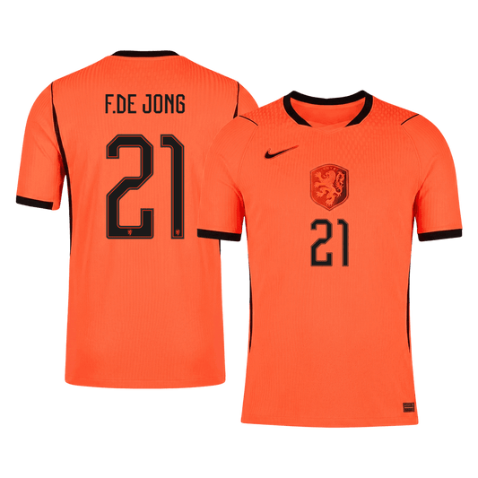 Hollanda 2026 Dünya Kupası İç Saha Forması F.DE JONG #21 - Oyuncu Versiyonu