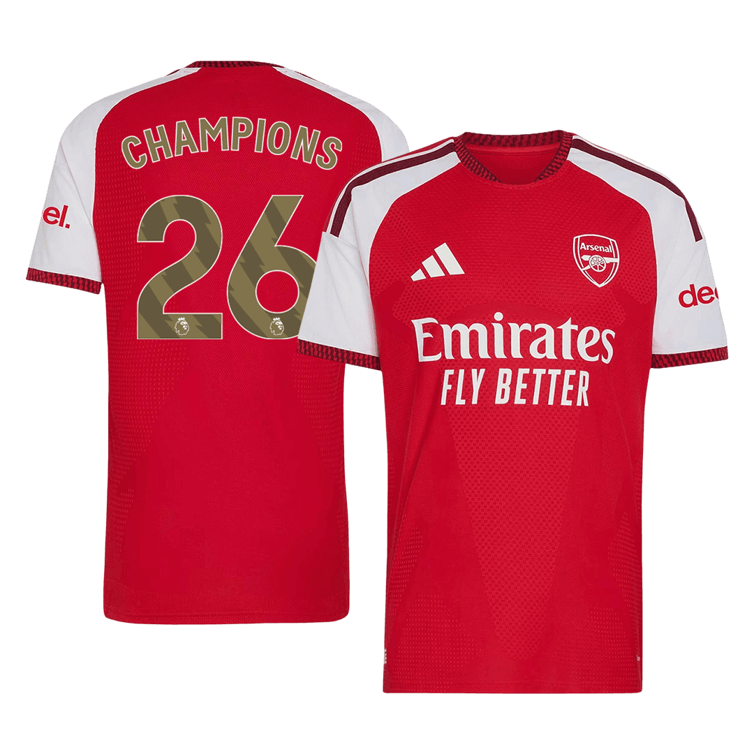 Arsenal 2026/27 İç Saha Forması CHAMPIONS #26 - Oyuncu Versiyonu