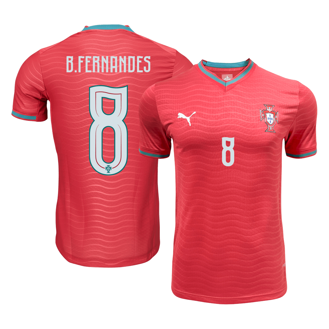 Portekiz 2026 Dünya Kupası İç Saha Forması B.FERNANDES #8 - Oyuncu Versiyonu