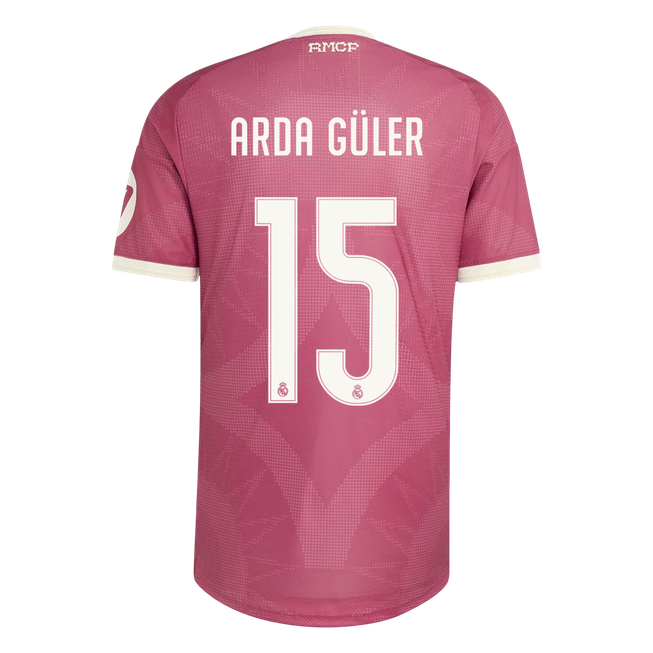 Real Madrid 2026/27 Üçüncü Forması ARDA GÜLER #15 - Oyuncu Versiyonu