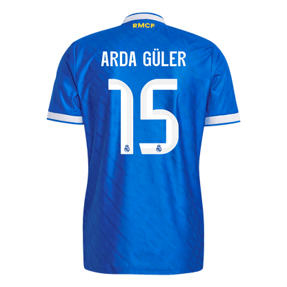 Real Madrid 2025/26 Üçüncü Forması ARDA GÜLER #15 - Oyuncu Versiyonu