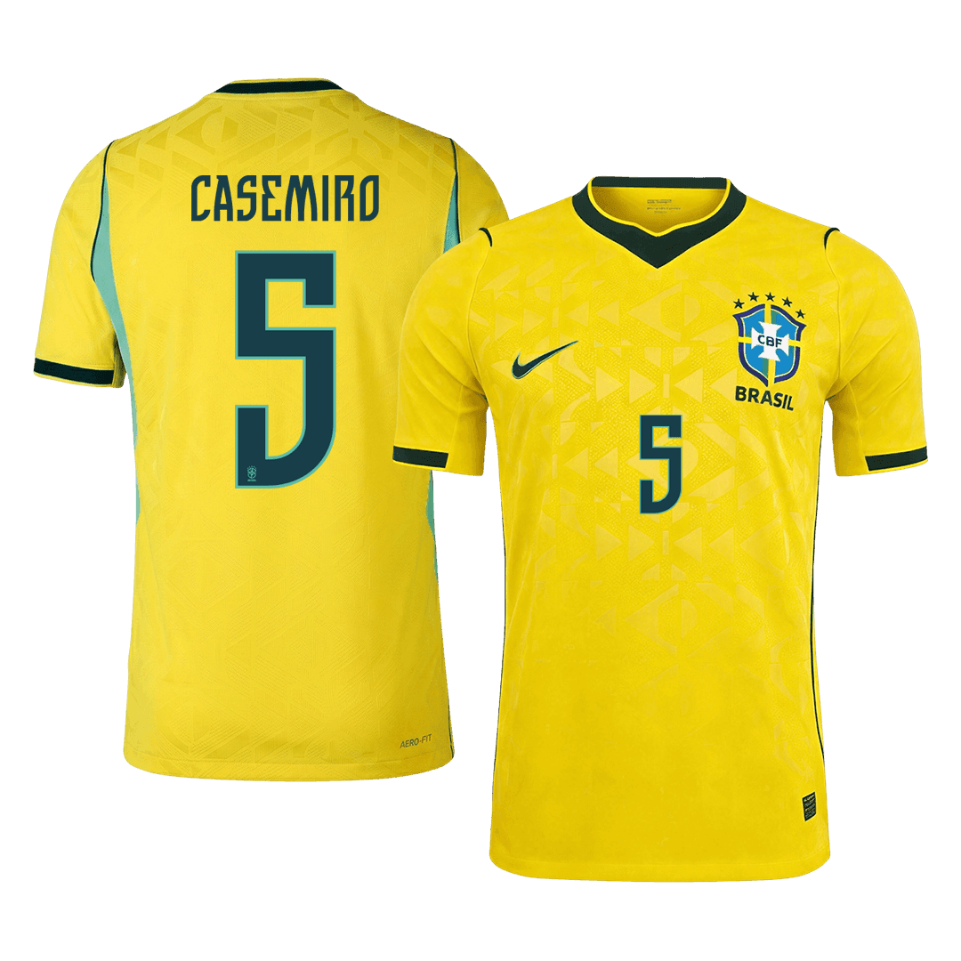 Brazil 2026 Dünya Kupası İç Saha Forması CASEMIRO #5 - Oyuncu Versiyonu