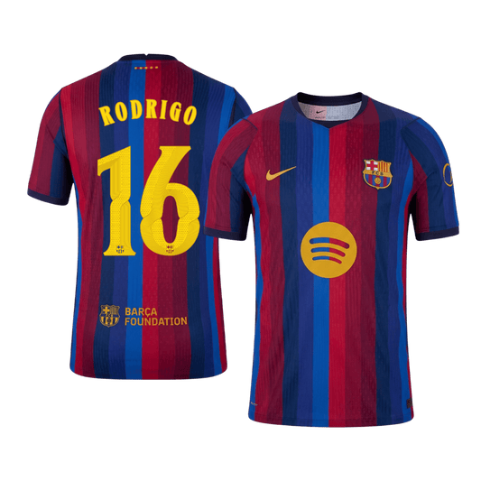 Barcelona 2026/27 İç Saha Forması RODRIGO #16 - UCL - Oyuncu Versiyonu