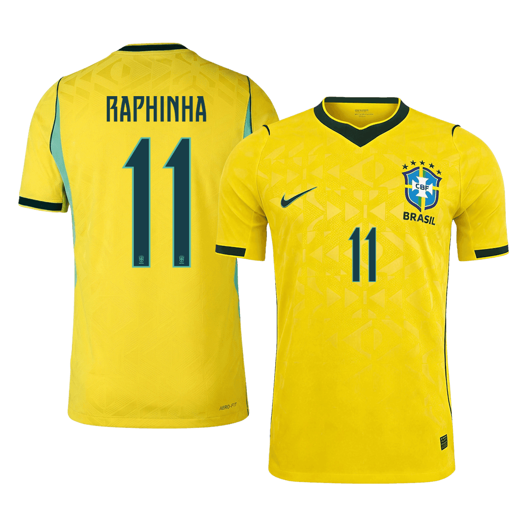 Brazil 2026 Dünya Kupası İç Saha Forması RAPHINHA #11 - Oyuncu Versiyonu