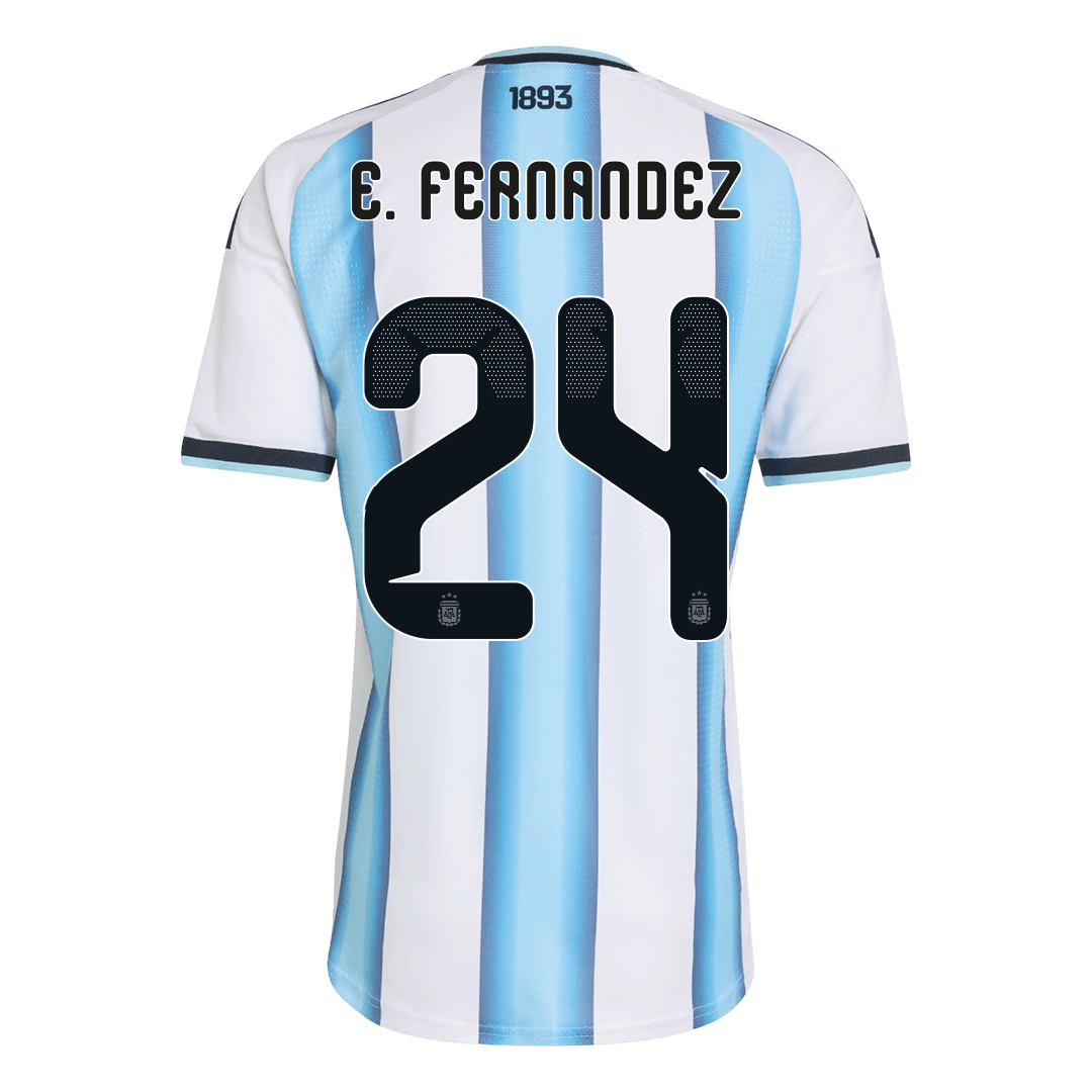 Arjantin 2026 Dünya Kupası İç Saha Forması E. FERNANDEZ #24 - Oyuncu Versiyonu