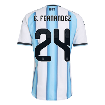 Arjantin 2026 Dünya Kupası İç Saha Forması E. FERNANDEZ #24 - Oyuncu Versiyonu