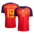 İspanya 2026 Dünya Kupası İç Saha Forması LAMINE YAMAL #19 - Oyuncu Versiyonu