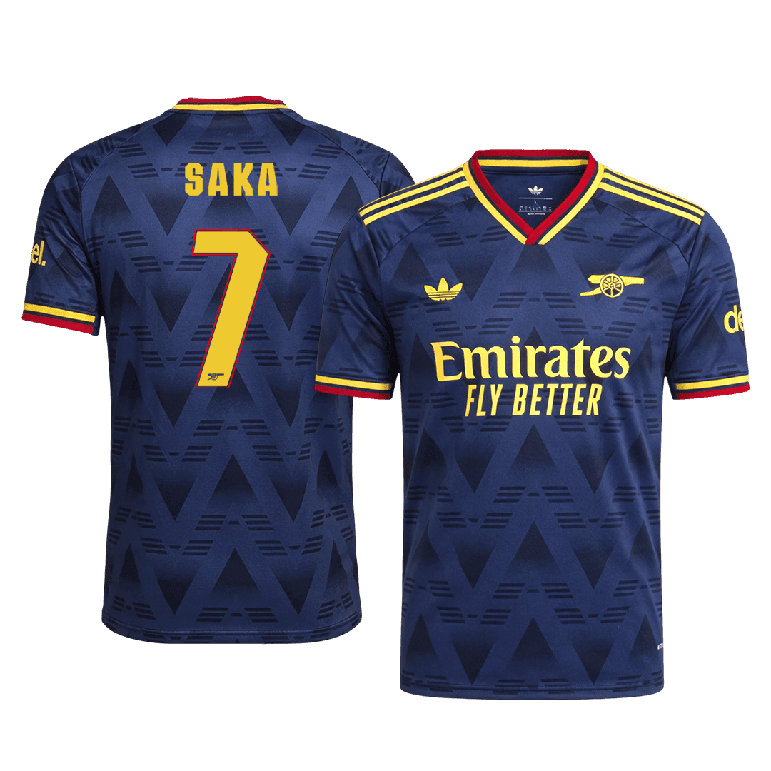 Arsenal 2026/27 Deplasman Forması SAKA #7 - UCL - Oyuncu Versiyonu