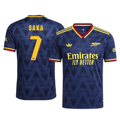 Arsenal 2026/27 Deplasman Forması SAKA #7 - UCL - Oyuncu Versiyonu