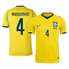 Brazil 2026 Dünya Kupası İç Saha Forması MARQUINHOS #4 - Oyuncu Versiyonu