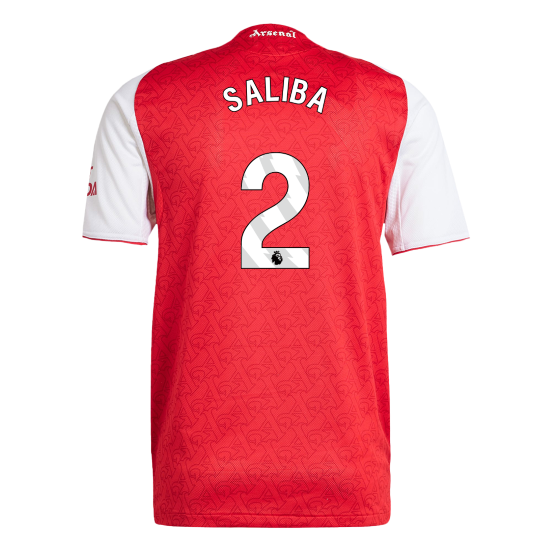Arsenal 2025/26 İç Saha Forması SALIBA #2 - Oyuncu Versiyonu