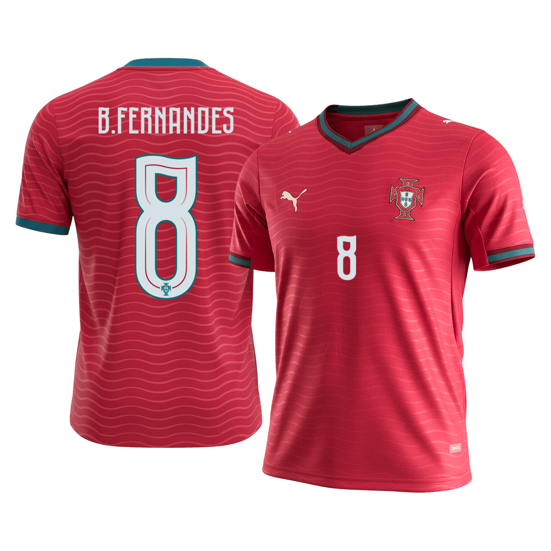 Portekiz 2026 Dünya Kupası İç Saha Forması B.FERNANDES #8 [PREMIUM]