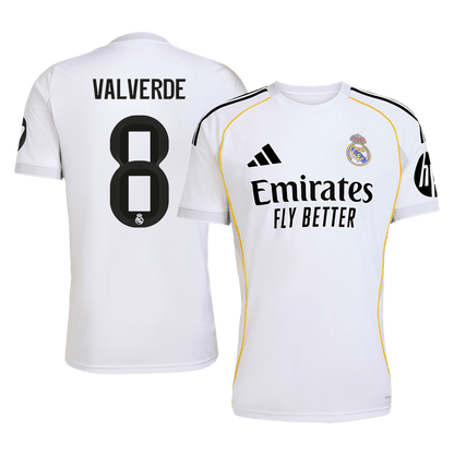 Real Madrid 2025/26 İç Saha Forması VALVERDE #8 [PREMIUM]