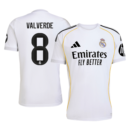 Real Madrid 2025/26 İç Saha Forması VALVERDE #8 [PREMIUM]