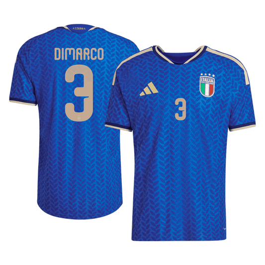 Italy 2026 Dünya Kupası İç Saha Forması DIMARCO #3 - Oyuncu Versiyonu