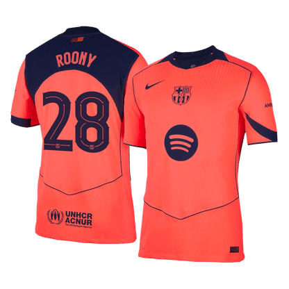 Barcelona 2025/26 Üçüncü Forması ROONY #28 - Oyuncu Versiyonu