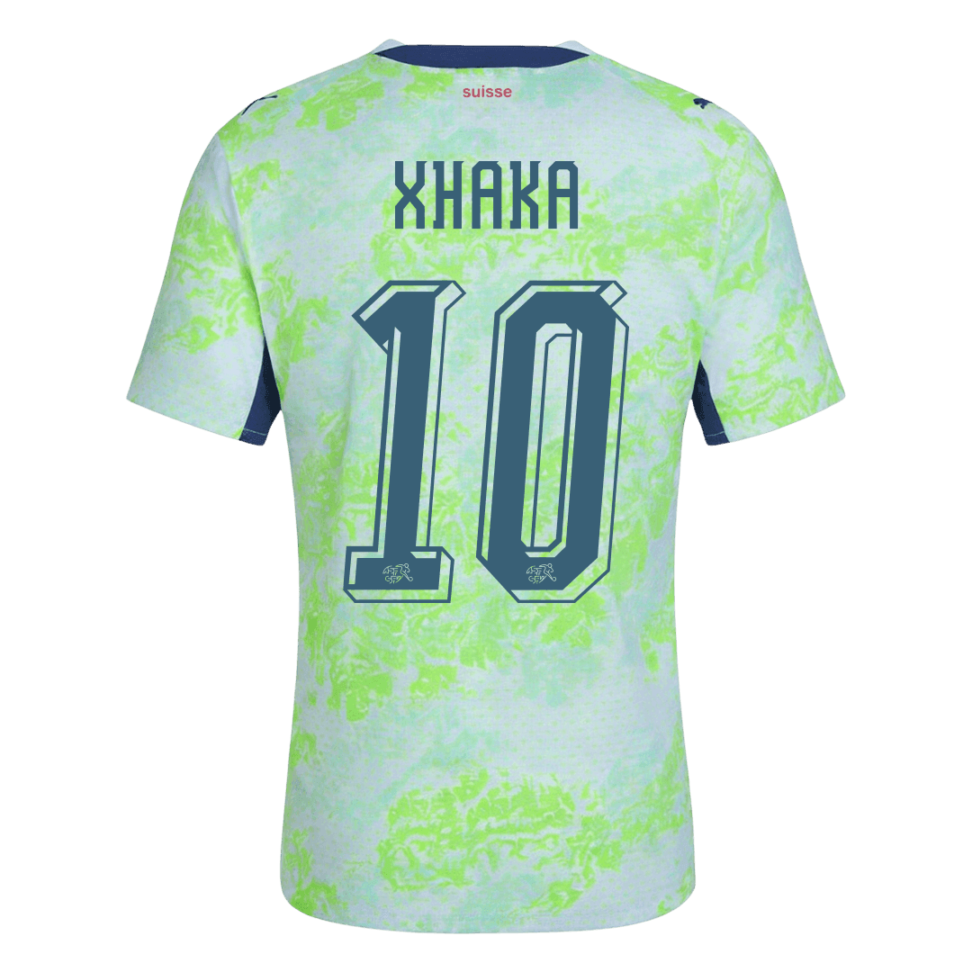Switzerland 2026 Dünya Kupası Deplasman Forması XHAKA #10 - Oyuncu Versiyonu