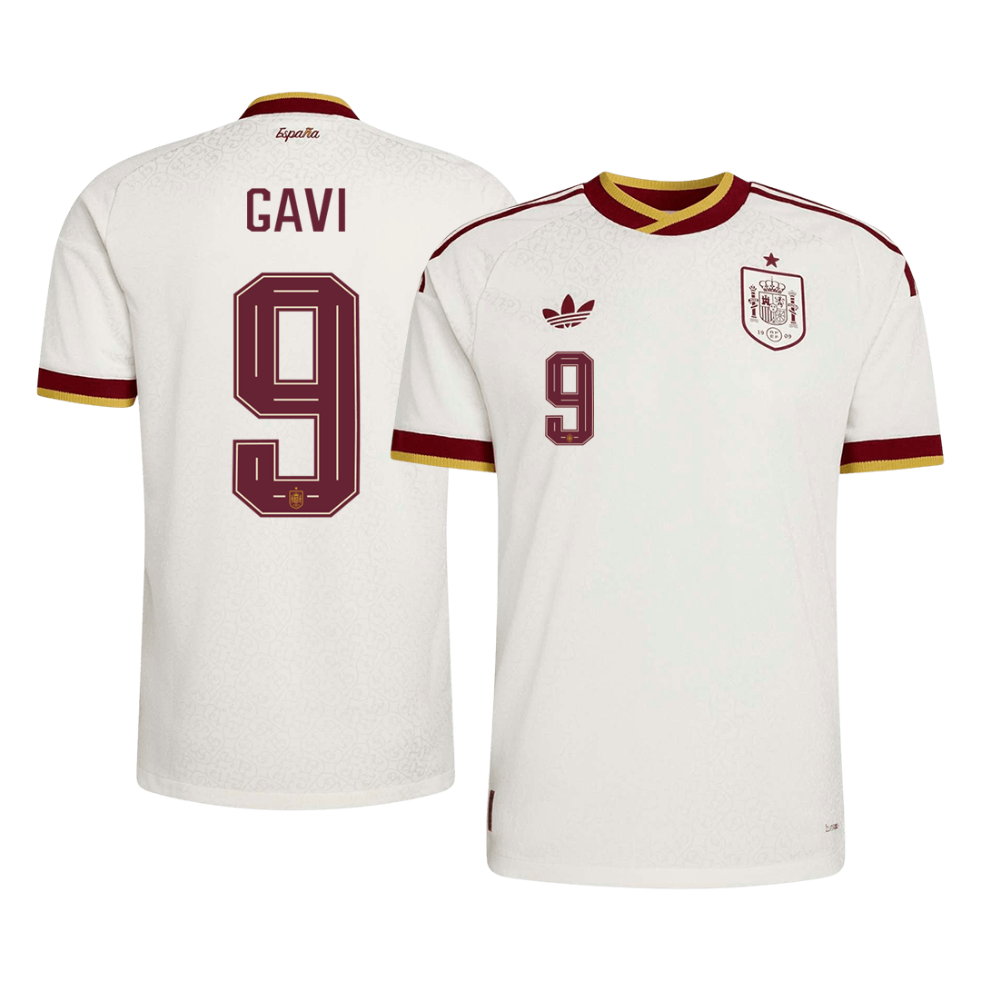 İspanya 2026 Dünya Kupası Deplasman Forması GAVI #9 - Oyuncu Versiyonu