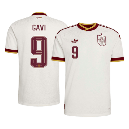İspanya 2026 Dünya Kupası Deplasman Forması GAVI #9 - Oyuncu Versiyonu