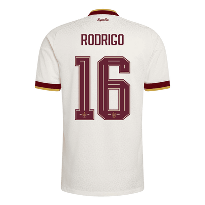 İspanya 2026 Dünya Kupası Deplasman Forması RODRIGO #16 - Oyuncu Versiyonu