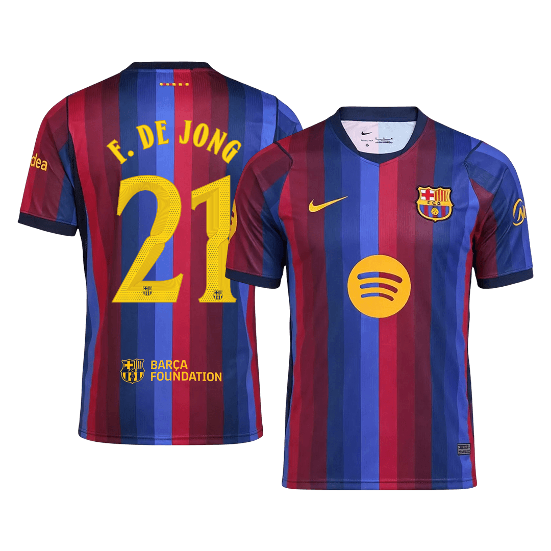 Barcelona 2026/27 İç Saha Forması F. DE JONG #21 - UCL