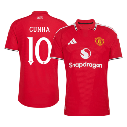 Manchester United 2026/27 İç Saha Forması CUNHA #10 - UCL - Oyuncu Versiyonu