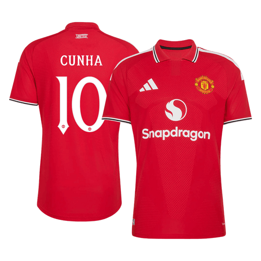 Manchester United 2026/27 İç Saha Forması CUNHA #10 - UCL - Oyuncu Versiyonu