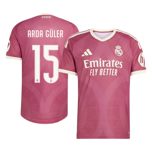 Real Madrid 2026/27 Üçüncü Forması ARDA GÜLER #15 - Oyuncu Versiyonu