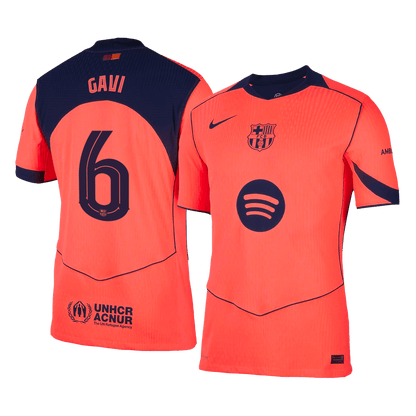 Barcelona 2025/26 Üçüncü Forması GAVI #6 - UCL - Oyuncu Versiyonu