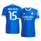 Real Madrid 2025/26 Üçüncü Forması ARDA GÜLER #15 - Oyuncu Versiyonu