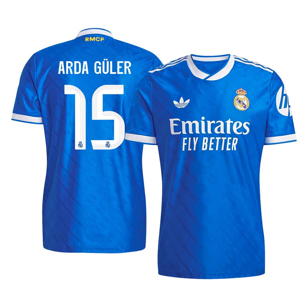 Real Madrid 2025/26 Üçüncü Forması ARDA GÜLER #15 - Oyuncu Versiyonu