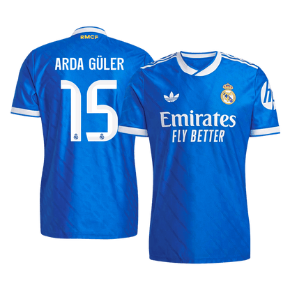 Real Madrid 2025/26 Üçüncü Forması ARDA GÜLER #15 - Oyuncu Versiyonu
