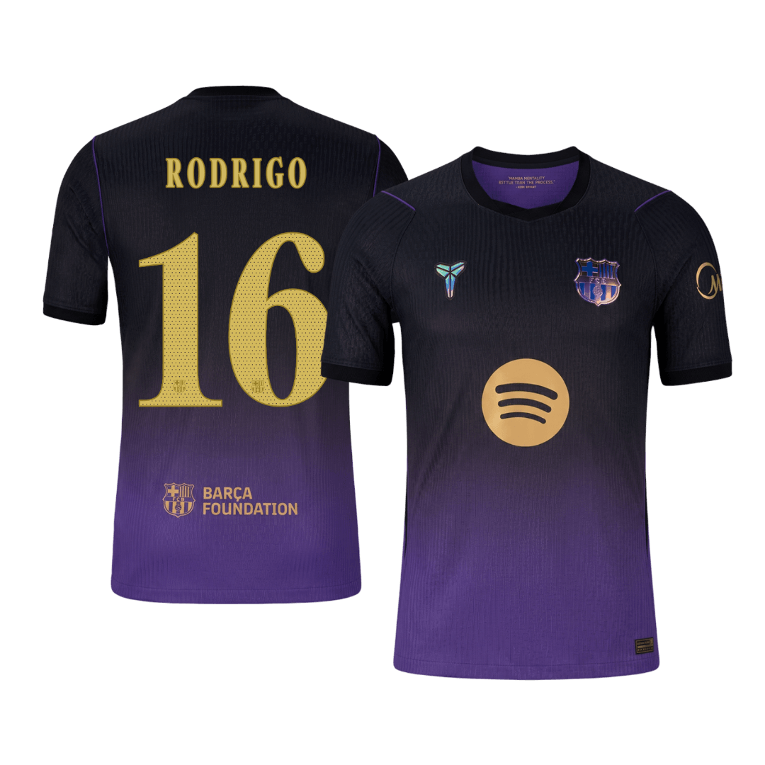 Barcelona 2026/27 Deplasman Forması RODRIGO #16 - UCL - Oyuncu Versiyonu