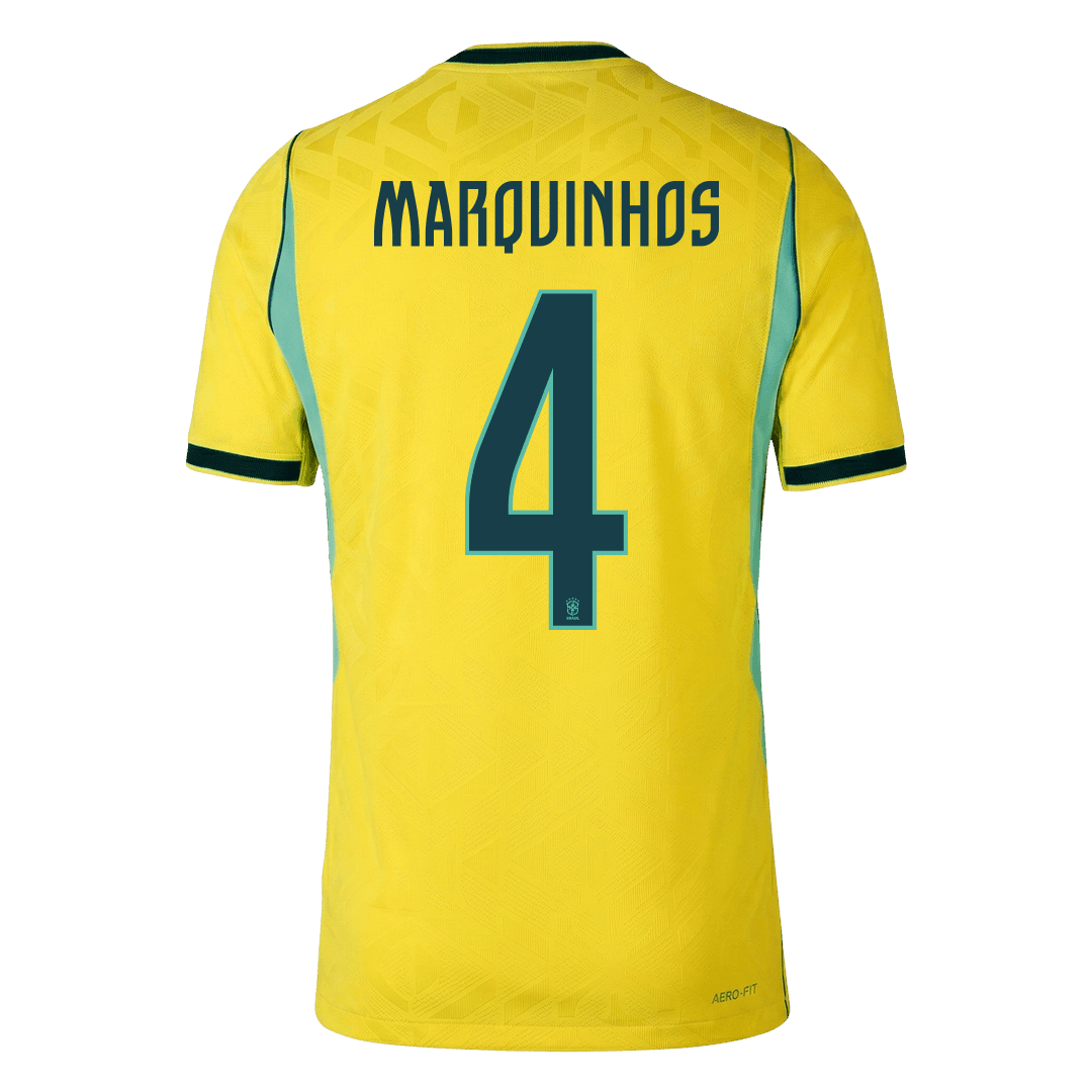 Brazil 2026 Dünya Kupası İç Saha Forması MARQUINHOS #4 - Oyuncu Versiyonu
